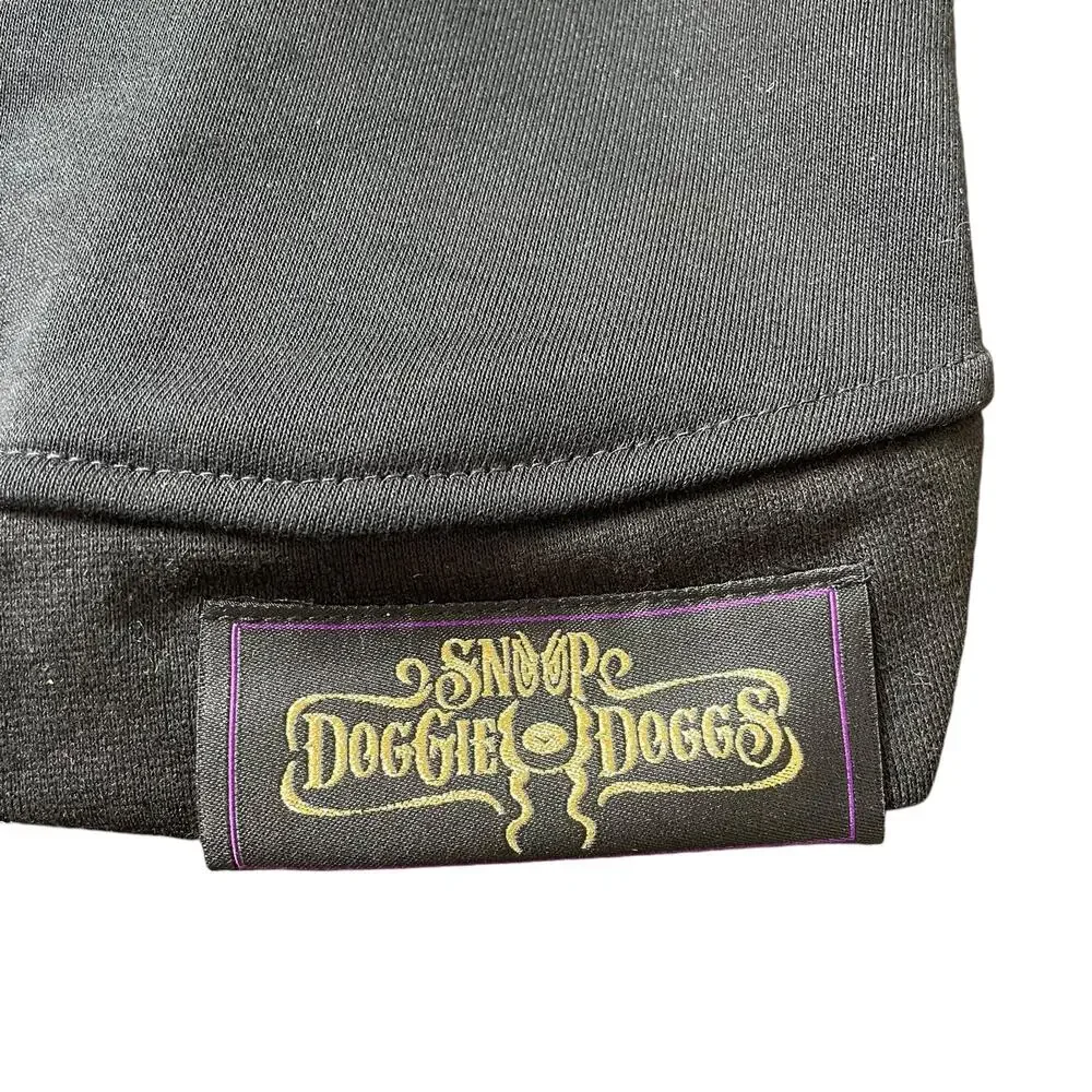 Snoop Doggie Doggs Deluxe Pet Hoodie Off The Chain XS New X-Small Black Gold